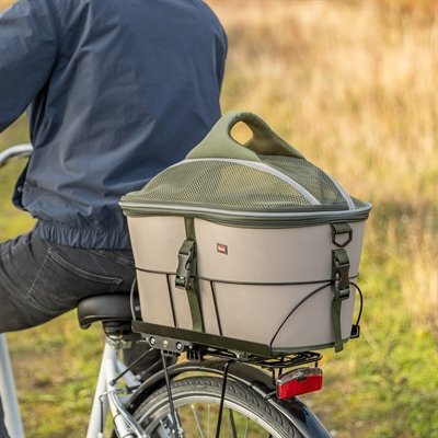 Trixie Fietsmand Voor Bagagedrager Polyester Olijfgroen / Beige 46X33X40 Cm - Image 10