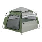 Trixie Hondentent Pop-Up Olijfgroen / Beige 100X100X80 Cm