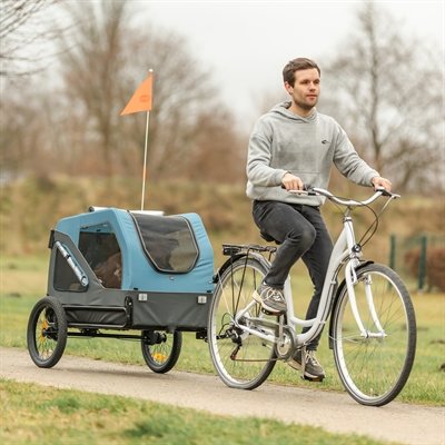 Trixie Fietskar Tot 35 Kg Blauw / Grijs M 81X102/145X102 Cm - Image 18
