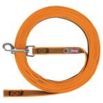 Trixie Sleeplijn Met Rubber Bekleed Zonder Handlus Oranje 10 Mtrx1,5 Cm