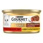 Gourmet Gold Cassolettes Duet Van Vlees In Saus Met Tomaten 24X85 Gr