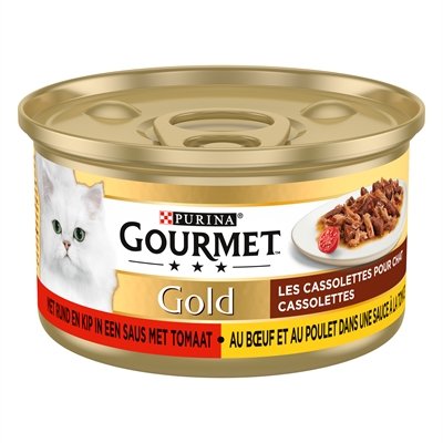 Gourmet Gold Cassolettes Duet Van Vlees In Saus Met Tomaten 24X85 Gr - Image 2