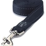 Rogz For Dogs Fanbelt Long Lijn Zwart 20 Mmx1,8 Mtr